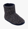 Totes Toasties RIB KNIT BOOT Slippers Mens Navy