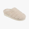 Totes Toasties QUILTED BORG EVA MULE Slippers Womens Cream