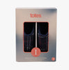 Totes Toasties BORG CHECK Mens Slippers Navy Check