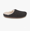 Totes Toasties FELTED CENTRE SEAM Mule Slippers Mens Charcoal