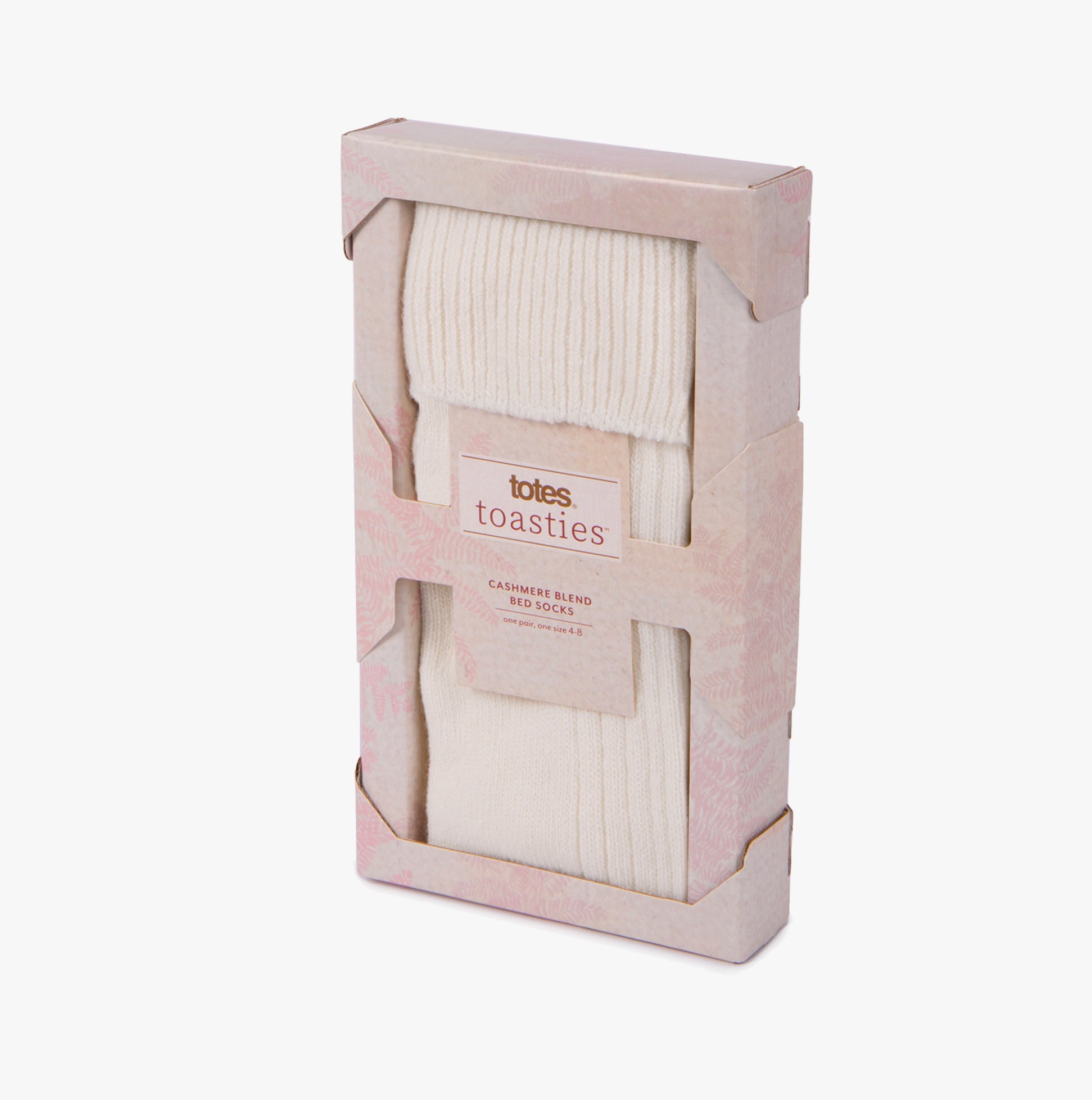 Totes Toasties CASHMERE BLEND Womens Socks Oat