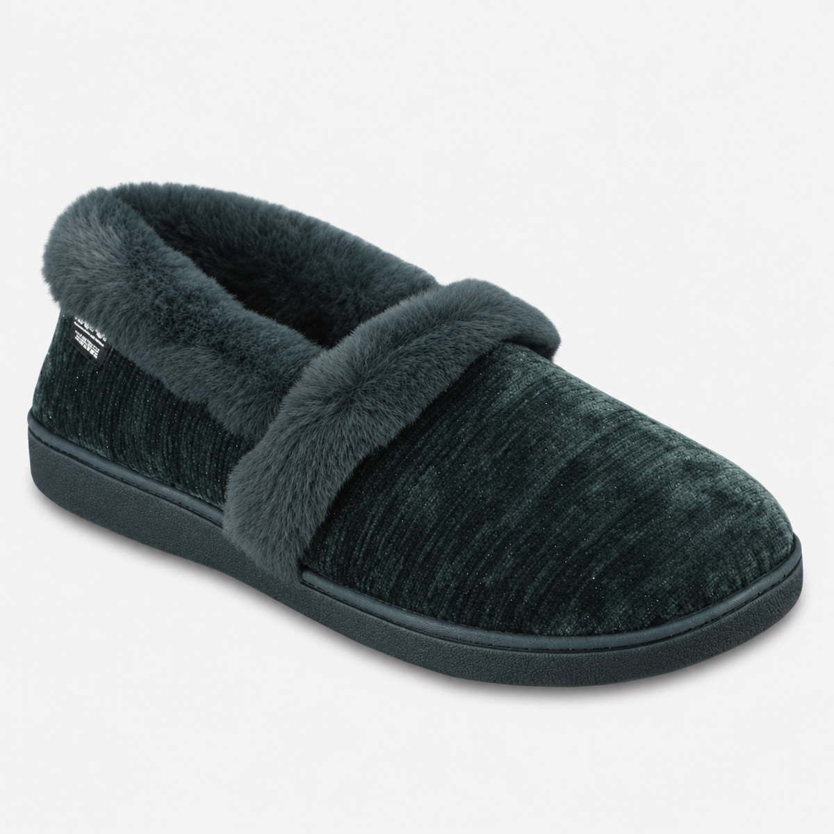 Totes Isotoner SPARKLE FULL BACK SLIPPER Womens Full Slippers Green