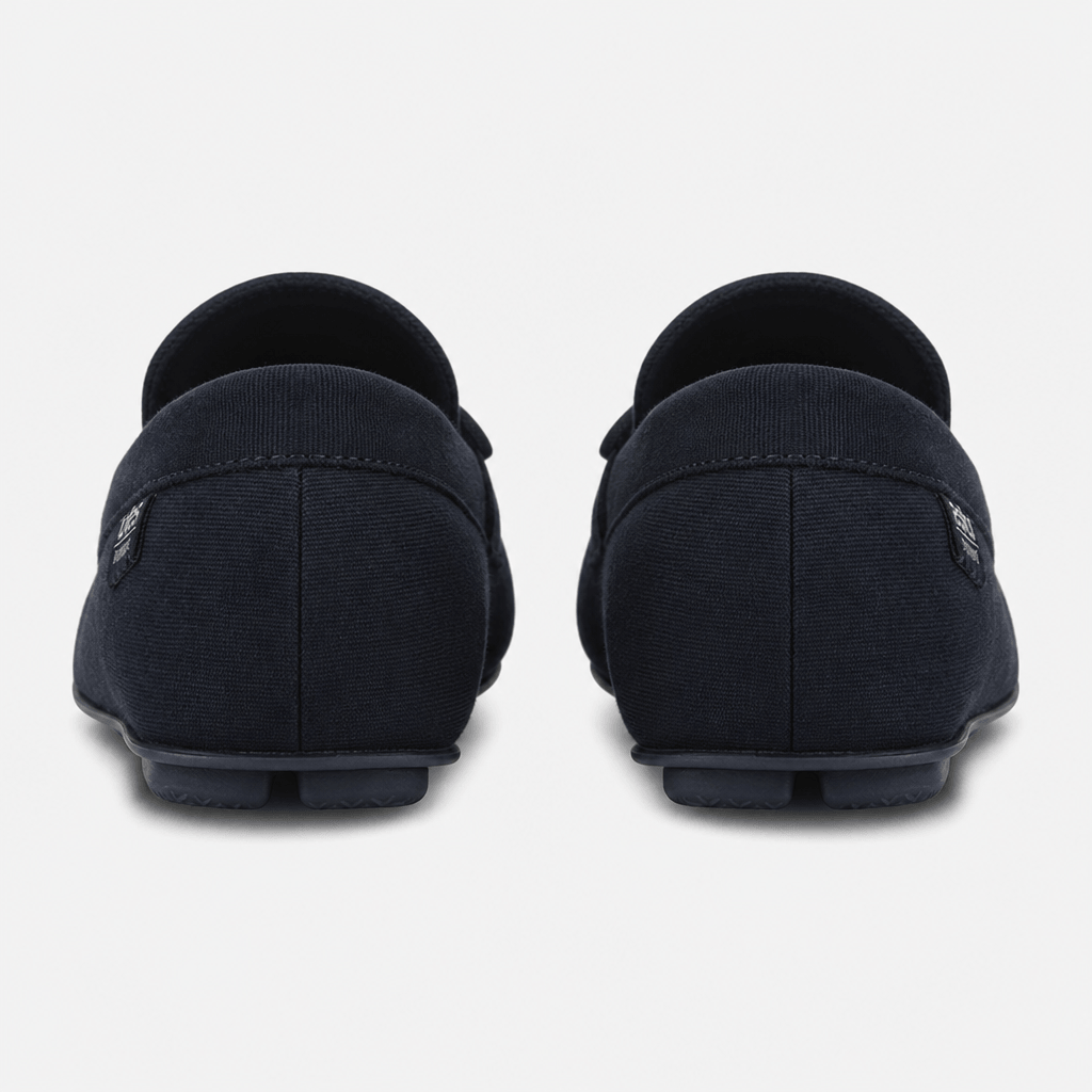 Totes Isotoner HERRINGBONE LINED MOCCASIN Mens Moccasins Navy