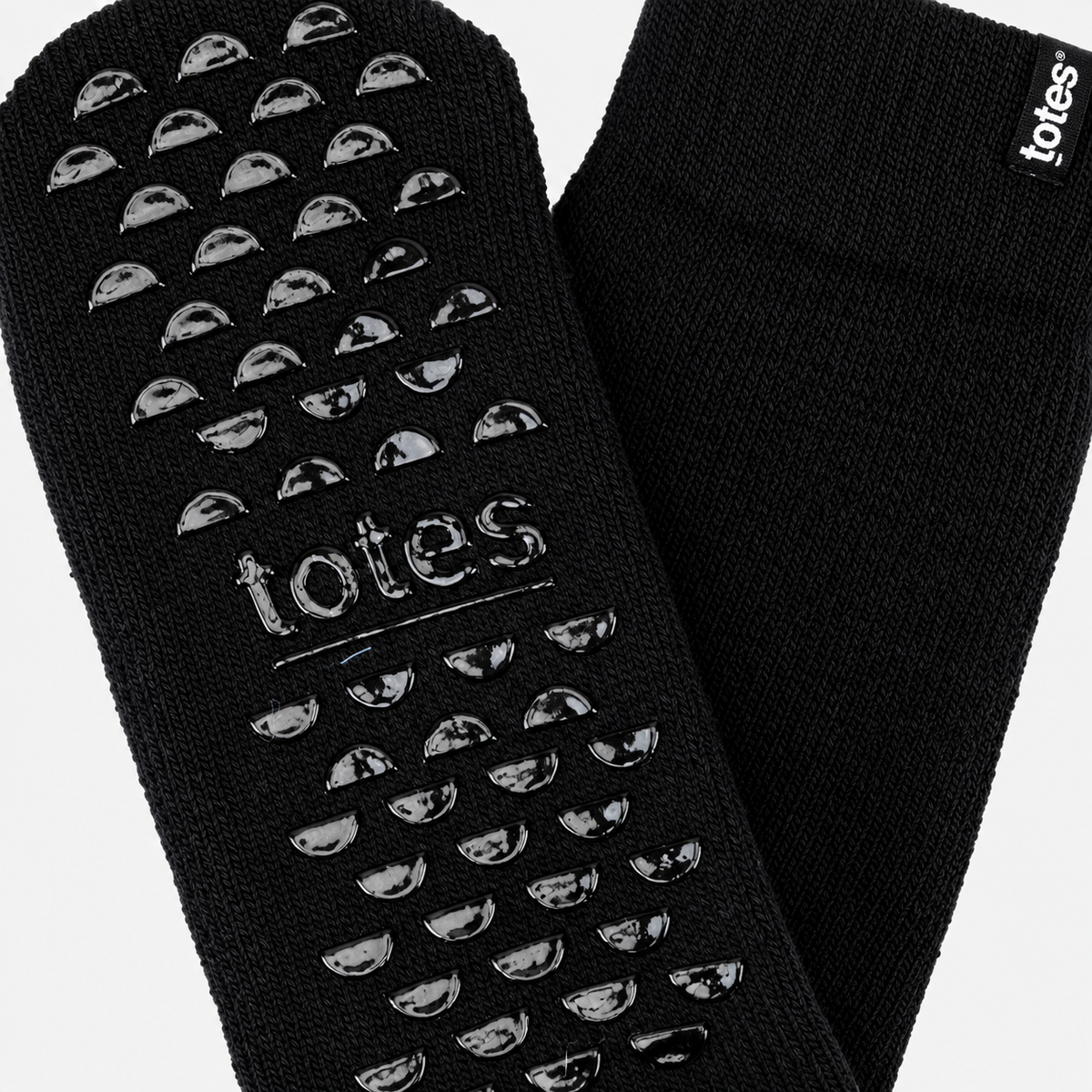 Totes Toasties THERMAL BRUSHED ORIGINAL SLIPPER SOCKS Womens Slipper Socks Black