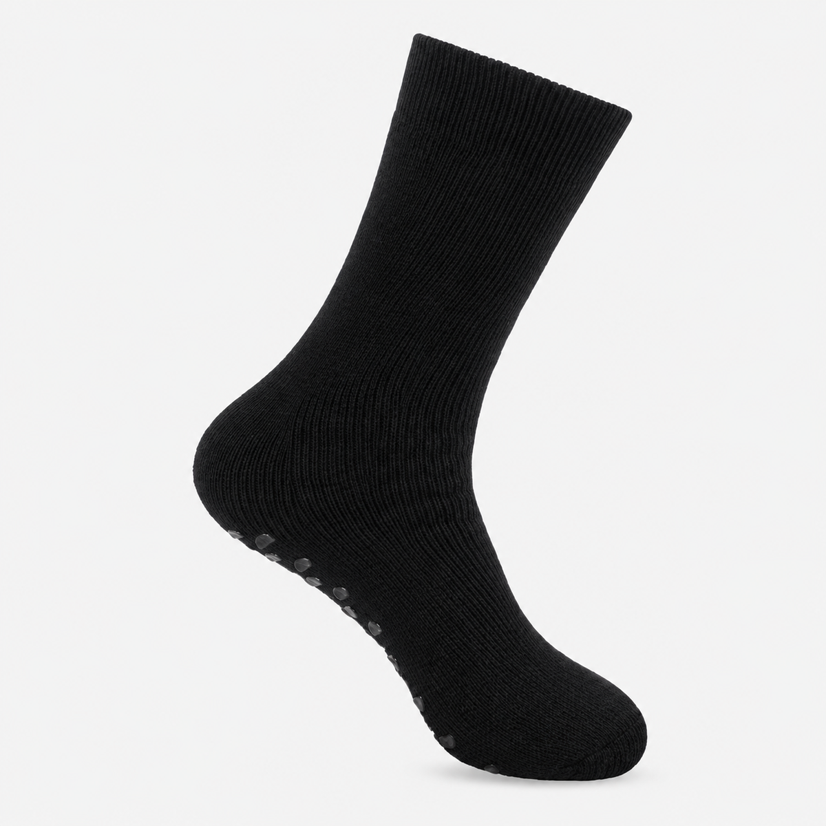 Totes Toasties THERMAL BRUSHED ORIGINAL SLIPPER SOCKS Womens Slipper Socks Black