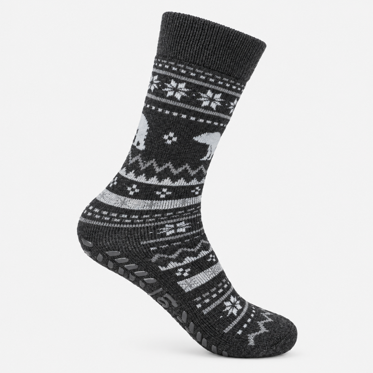 Totes Toasties ORIGINAL SLIPPER SOCKS Mens Slipper Socks Polar Bear