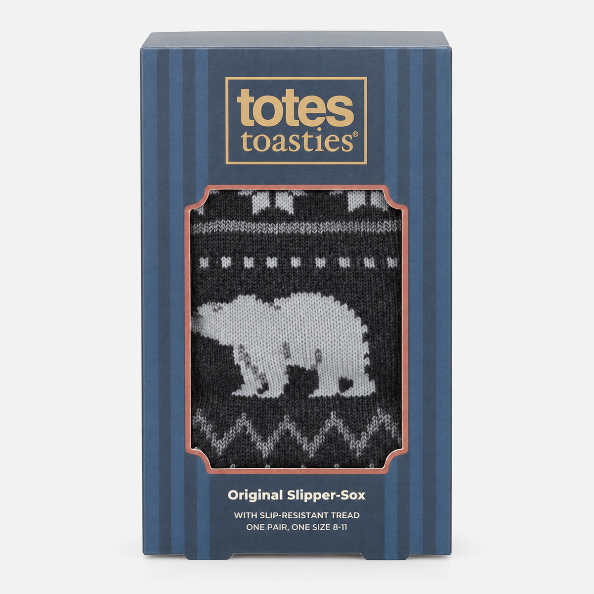 Totes Toasties ORIGINAL SLIPPER SOCKS Mens Slipper Socks Polar Bear