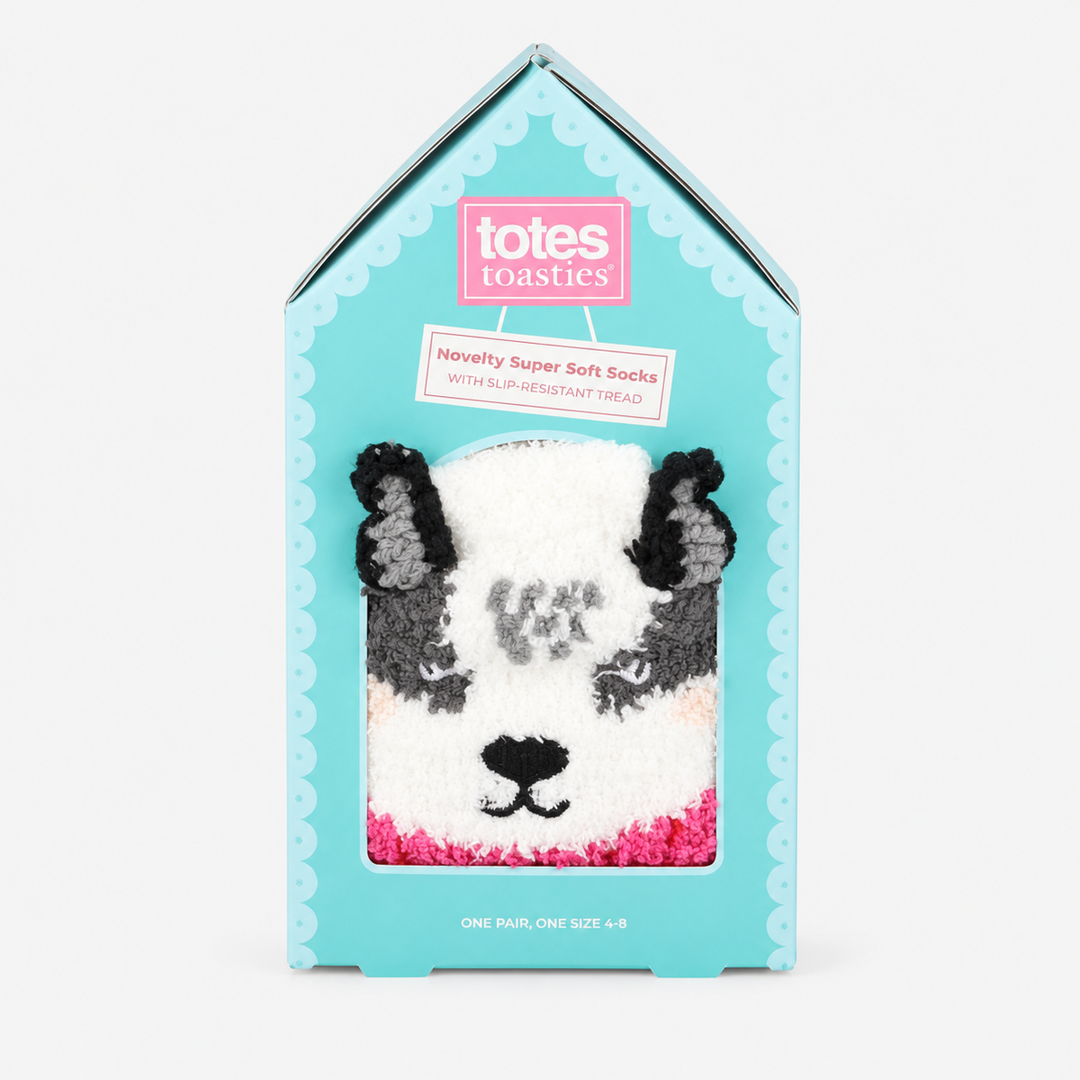 Totes Toasties NOVELTY SUPER SOFT SLIPPER SOCKS Womens Slipper Socks Badger