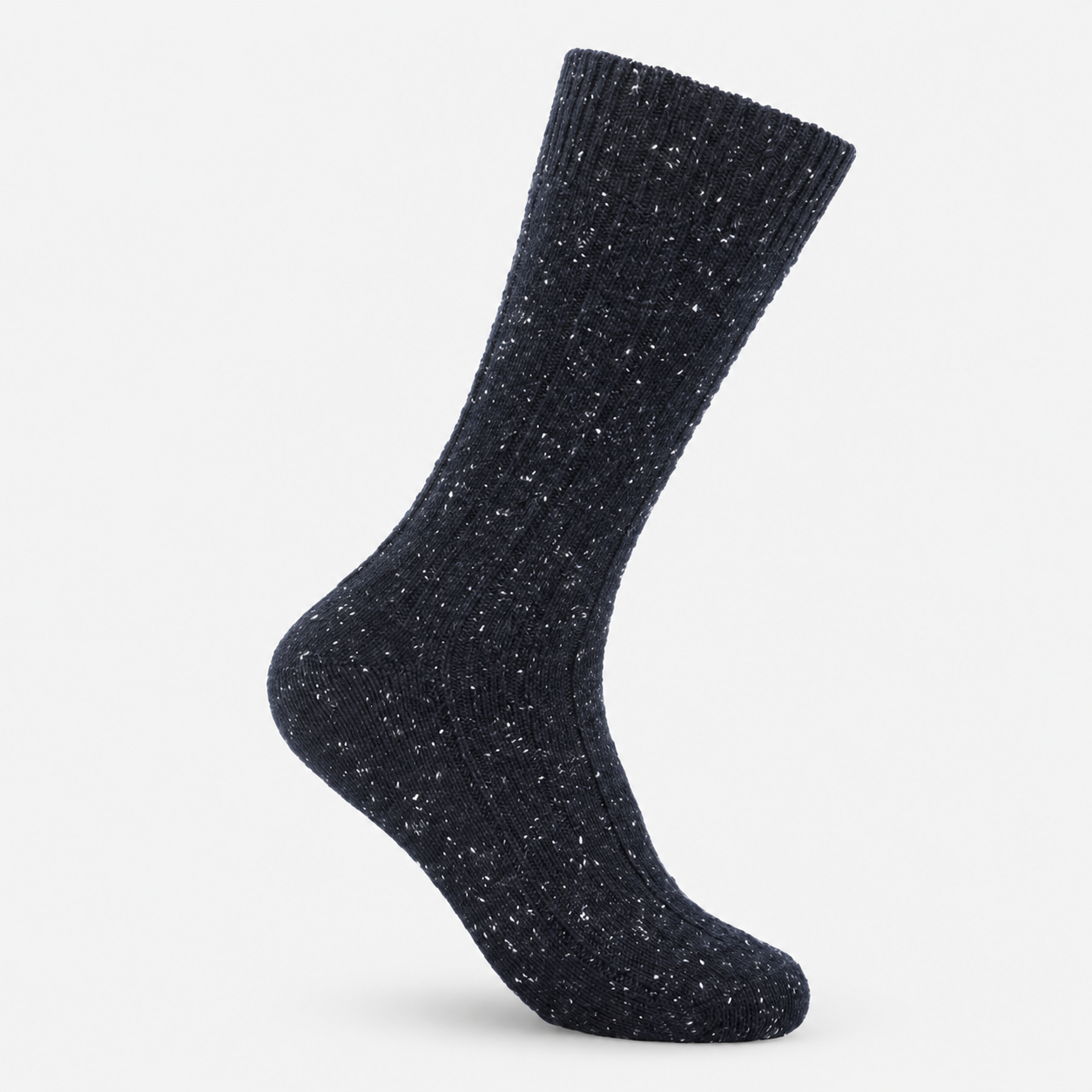 Totes Toasties WOOL BLEND THERMAL FAIR ISLE SOCKS (TWIN PACK) Mens Thermal Socks Navy Fair Isle