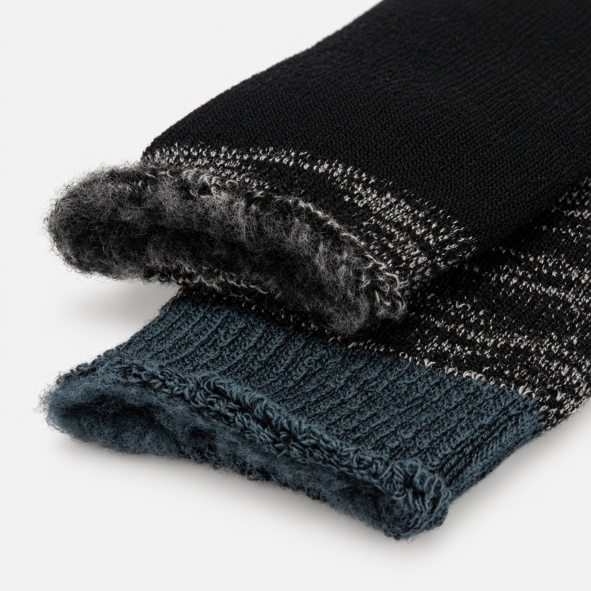 Totes Toasties 3.0 TOG BRUSHED INSIDE THERMAL LINED SOCKS (TWIN PACK) Mens Thermal Socks Black Twist
