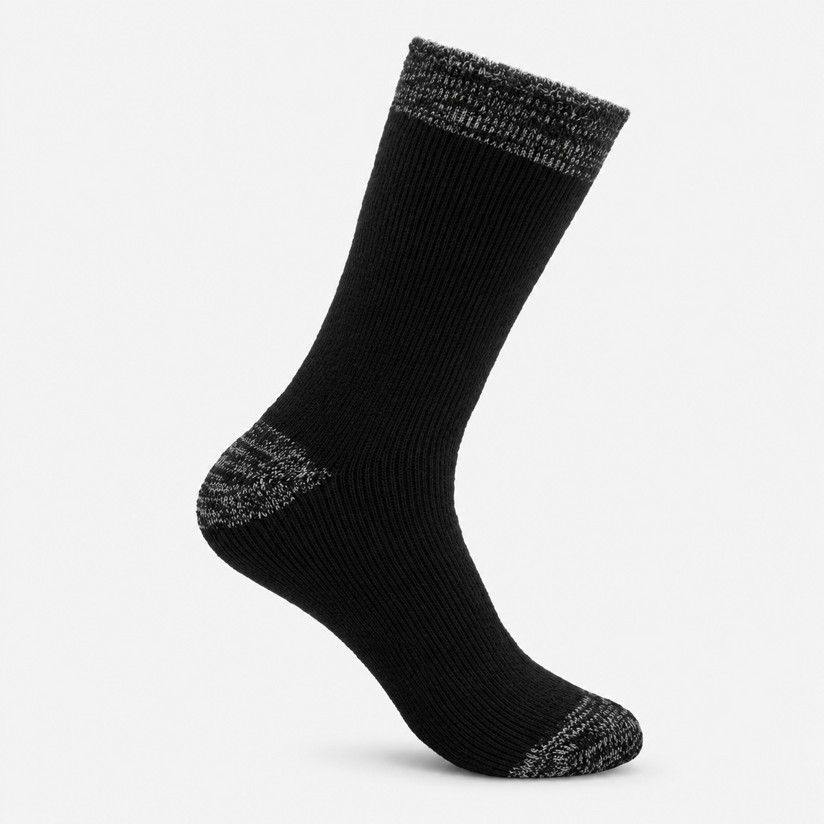 Totes Toasties 3.0 TOG BRUSHED INSIDE THERMAL LINED SOCKS (TWIN PACK) Mens Thermal Socks Black Twist