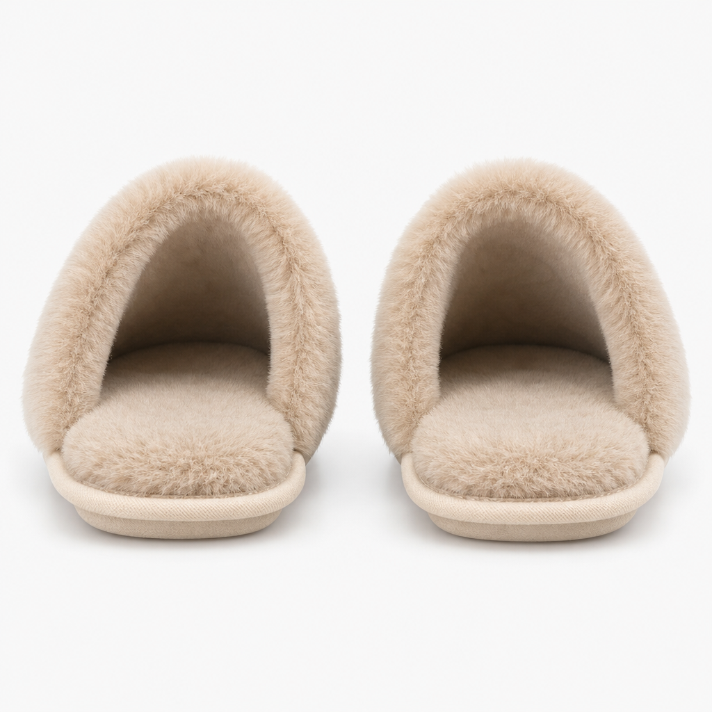 Totes Toasties VELOUR MULE SLIPPERS Womens Mules Natural