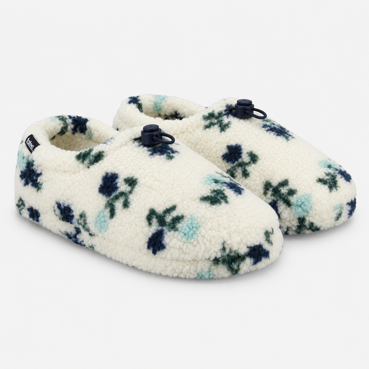Totes Toasties FULL BACK SLIPPER WITH TOGGLE Womens Full Slippers Floral