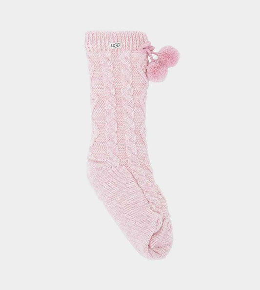 UGG POM POM FLEECE LINED Womens Socks Seashell Pink