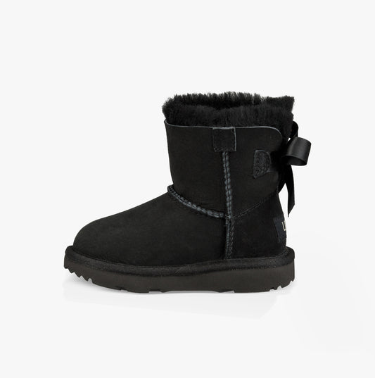 UGG MINI BAILEY BOW II Unisex Kids Classic Boots Black