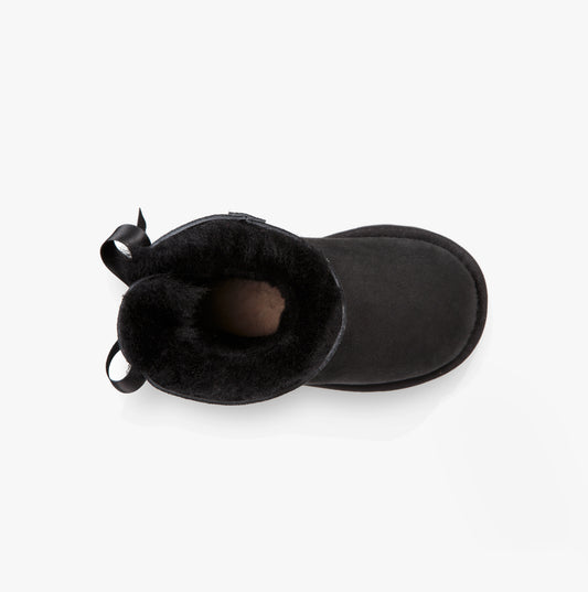 UGG MINI BAILEY BOW II Unisex Kids Classic Boots Black