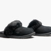 UGG COZY II Unisex Kids Suede Slippers Black