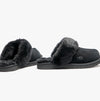 UGG COZY II Unisex Kids Suede Slippers Black