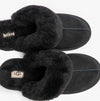 UGG COZY II Unisex Kids Suede Slippers Black