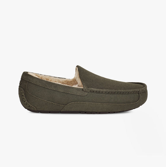 UGG ASCOT Mens Moccasin Suede Slippers Forest Night