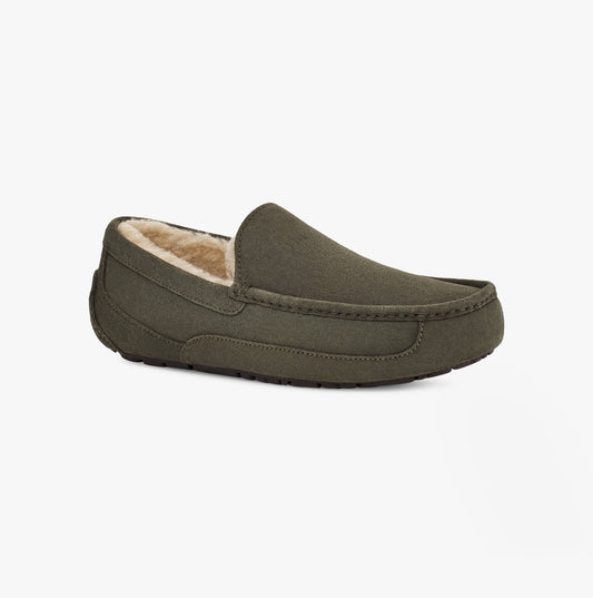 UGG ASCOT Mens Moccasin Suede Slippers Forest Night