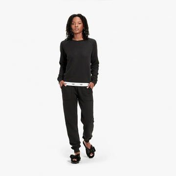UGG NENA Womens French Terry Sweater Black