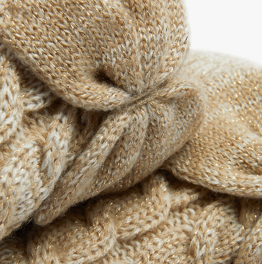 UGG LAILA BOW FLEECE LINED Womens Socks Cream/Gold