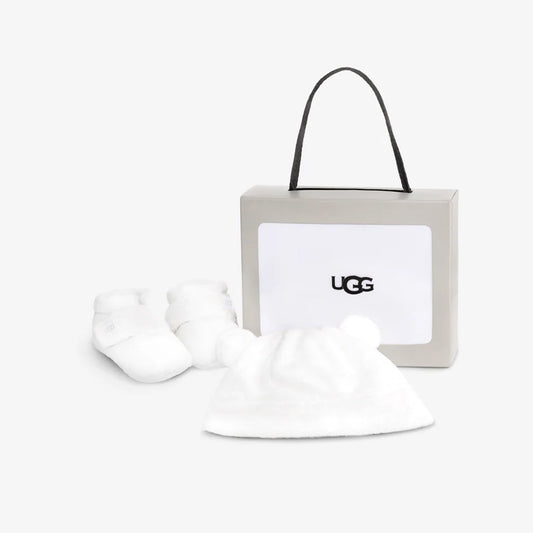 UGG BIXBEE AND BEANIE Kids Fleece Gift Set Blanc De Blanc