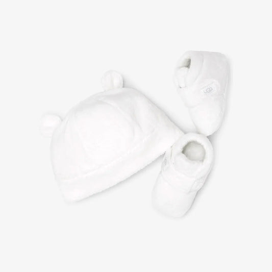 UGG BIXBEE AND BEANIE Kids Fleece Gift Set Blanc De Blanc