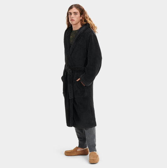 UGG BECKETT Mens Dressing Gown Ink Black