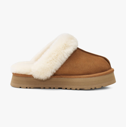 UGG DISQUETTE Womens Slippers Chestnut
