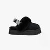 UGG FUNKETTE Unisex Kids Slippers Black