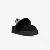 UGG FUNKETTE Unisex Kids Slippers Black