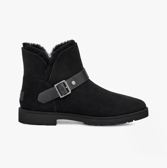 UGG ROMELY SHORT BUCKLE Womens Classic Boots Black