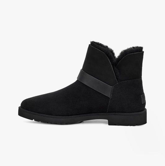 UGG ROMELY SHORT BUCKLE Womens Classic Boots Black