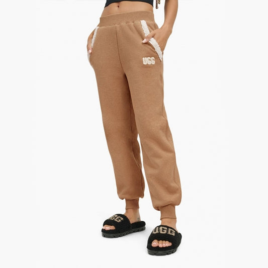 UGG DAYLIN BONDED Womens Cotton Jogger Pants Heather Camel