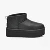 UGG CLASSIC ULTRA MINI PLATFORM Womens Classic Boots Black Leather