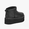 UGG CLASSIC ULTRA MINI PLATFORM Womens Classic Boots Black Leather