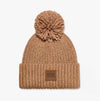 UGG CHUNKY Womens RIB KNIT BEANIE POM Camel