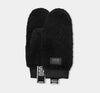 UGG SHERPA MITTEN LOGO TAPE Womens Black