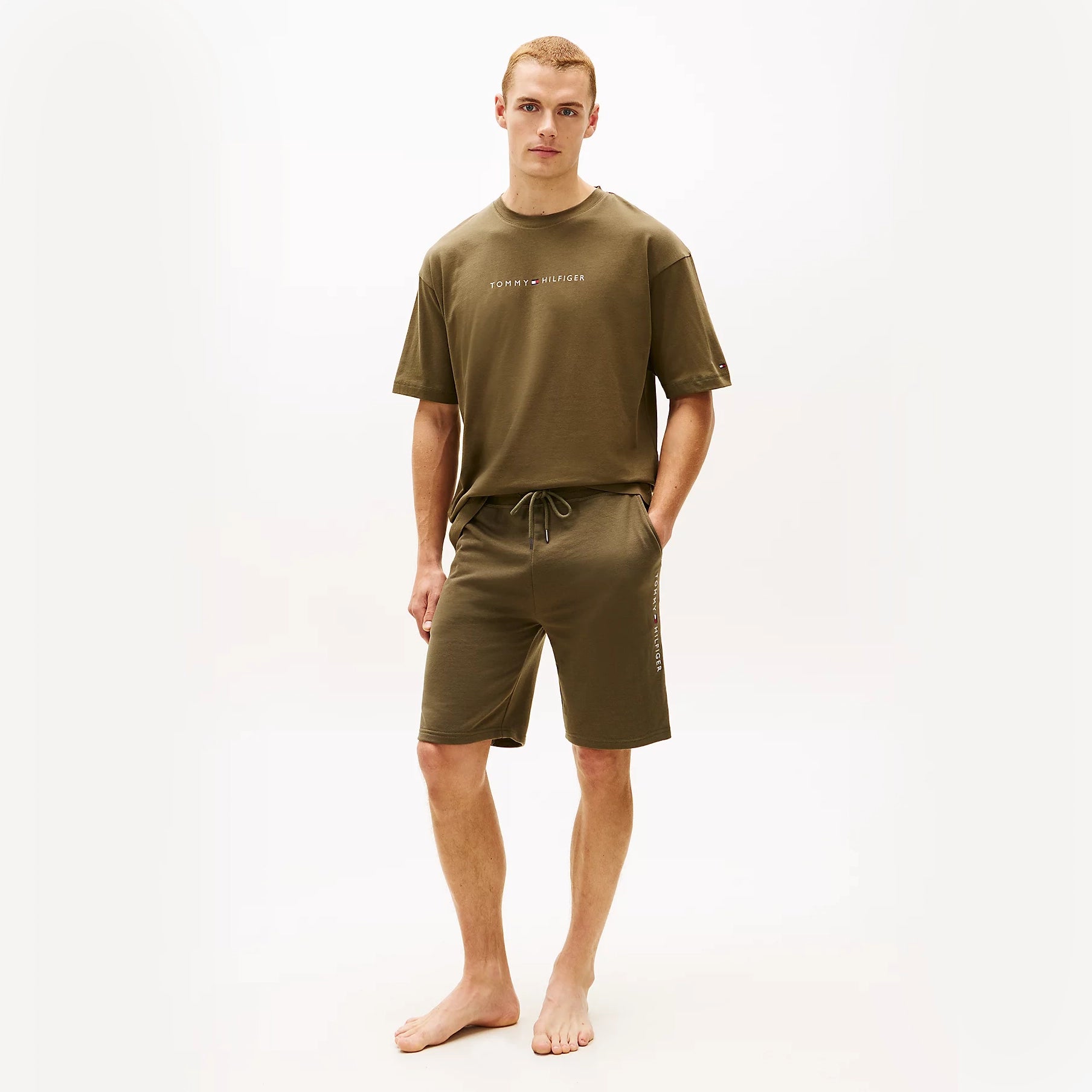 Tommy Hilfiger TRACK SHORT Mens Shorts Army Green
