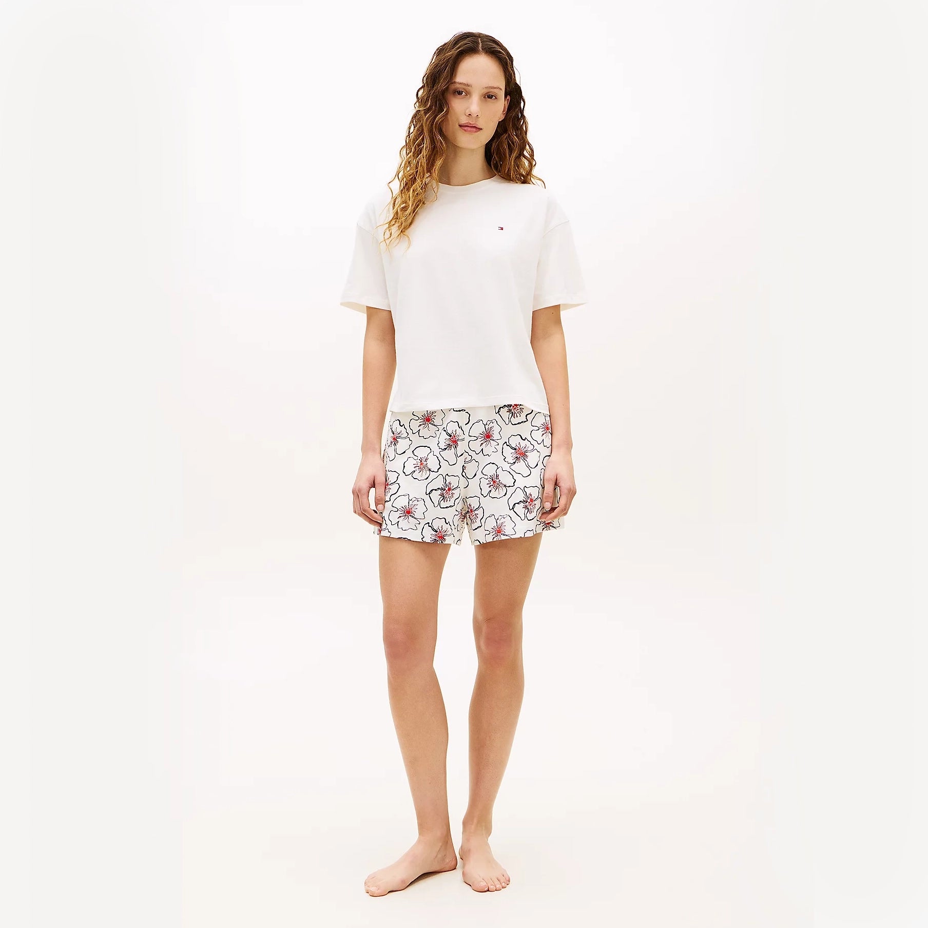 Tommy Hilfiger PJ Short Set Womens Pyjama Set Multicoloured