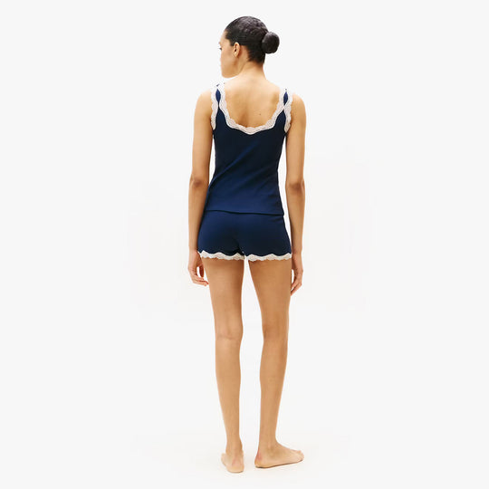 Tommy Hilfiger LACE CAMI SHORT PJ Set Womens Dark Night Navy