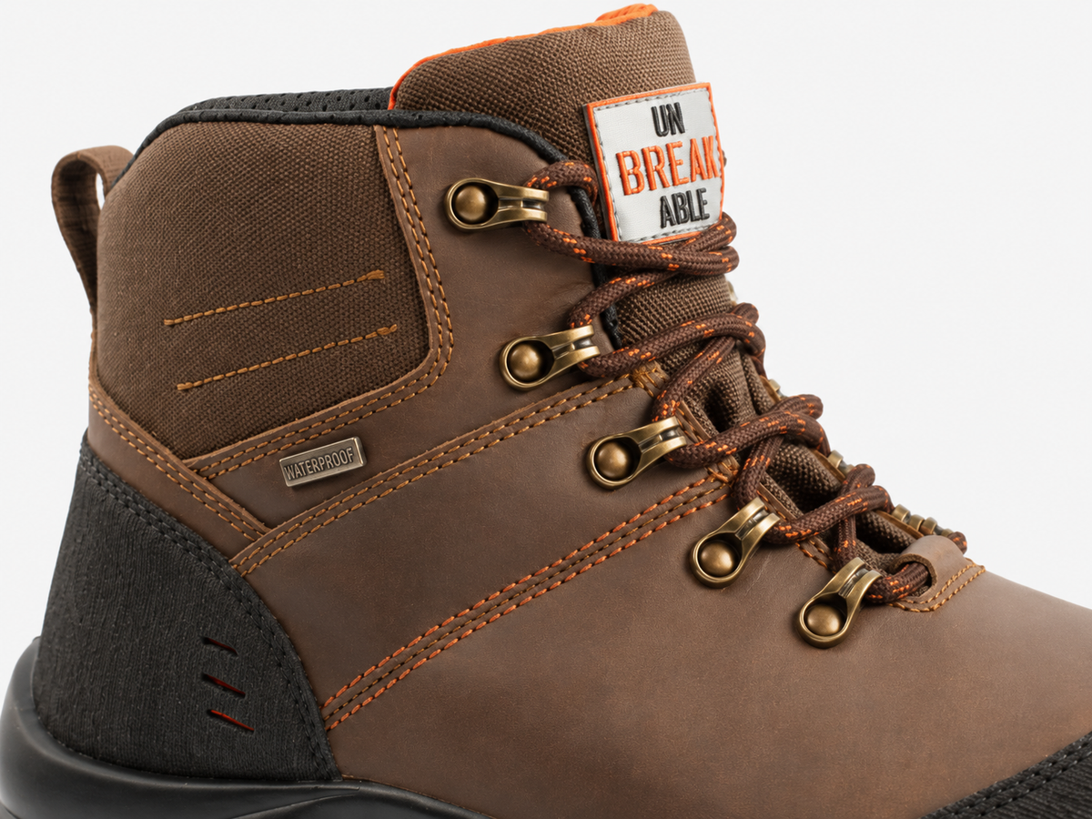 Unbreakable U107 Meteor Unisex Composite Toe Safety Boots Brown