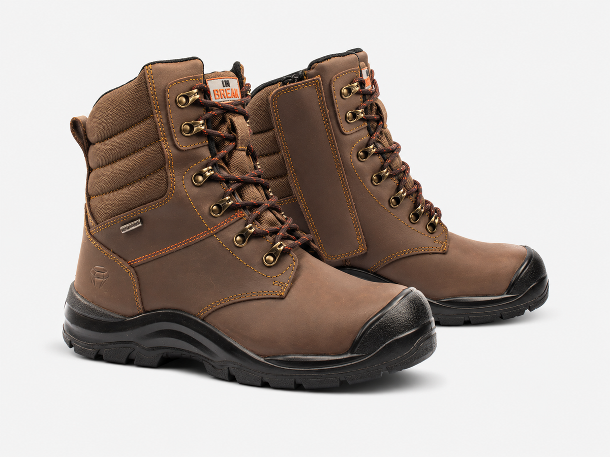 Unbreakable U109 Tornado Unisex Composite Toe Safety Boots Brown