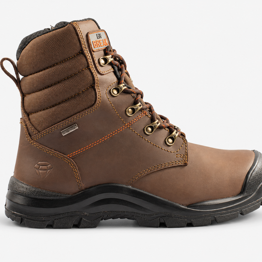 Unbreakable U109 Unisex Waterproof Comp. Toe Safety Boots Brown