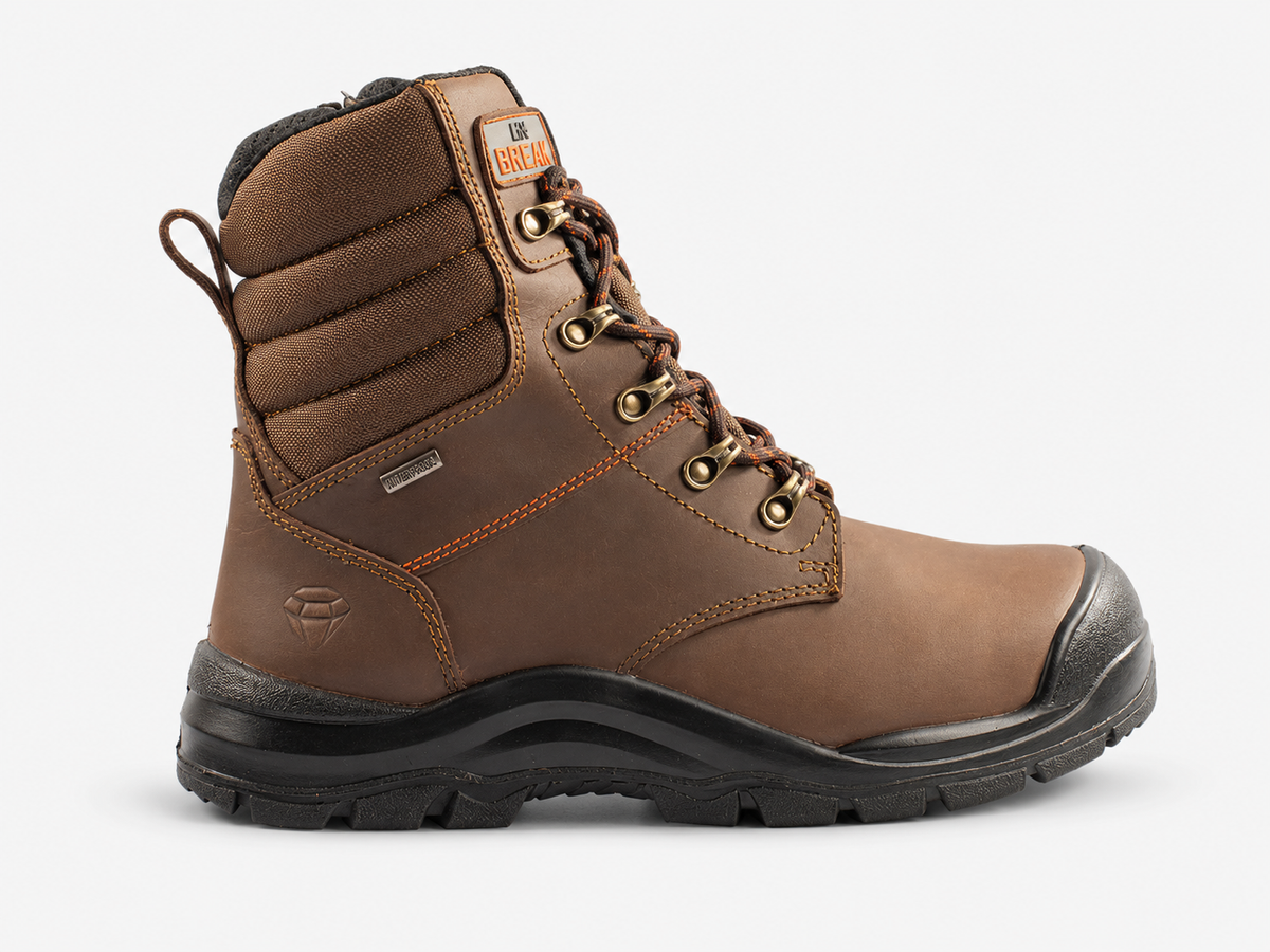 Unbreakable U109 Tornado Unisex Composite Toe Safety Boots Brown