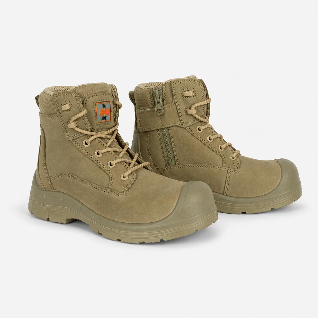 Unbreakable U135 Desert Storm Mens Composite Toe Safety Boots Stone