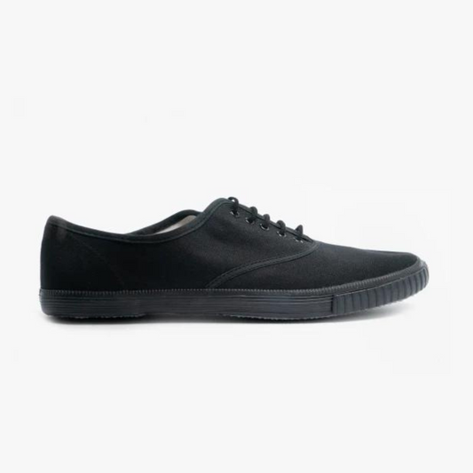 DEK R6300SR Unisex Canvas Lace Up Plimsolls Black