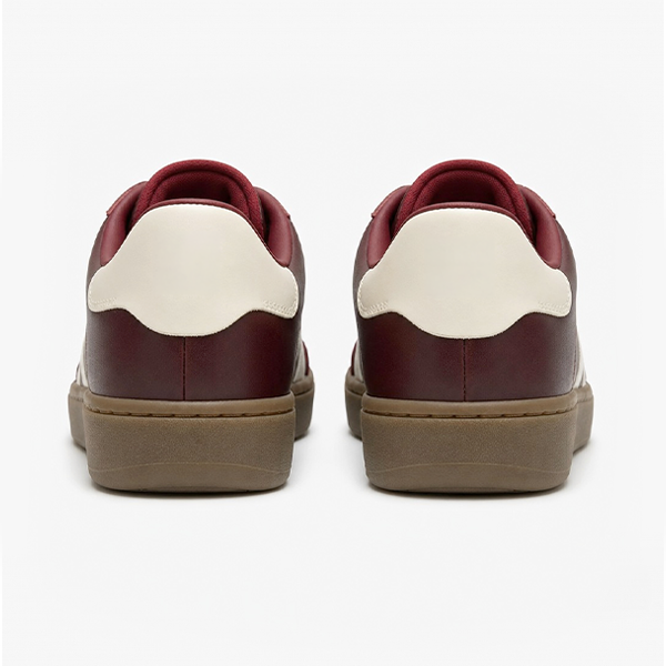 FitFlop THE DASH T-TOE LEATHER Womens Casual Trainers Dark Merlot/Urban White
